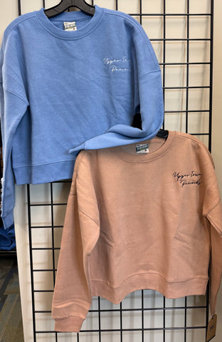 MV Sport Vintage Fleece Ladies Crewneck