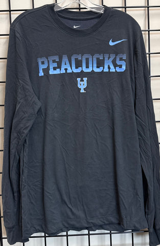 Nike Dri-FIT Cotton LS Tee - Anthracite