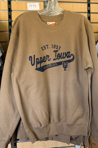 MV Sport Pro Weave Crewneck Sweatshirt - Saddle